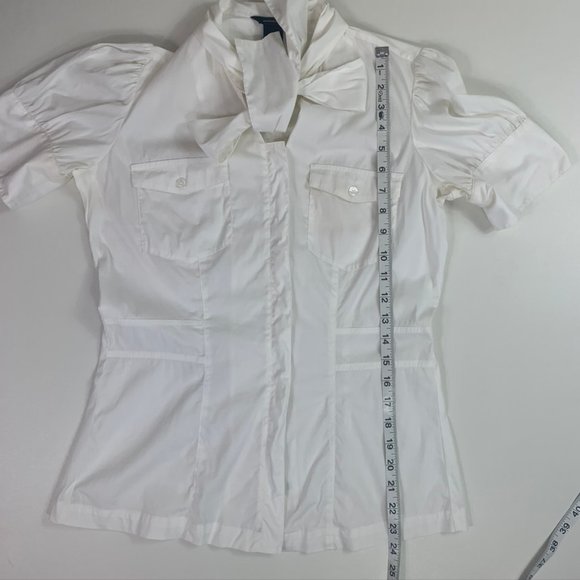 MODA international white button down top - Picture 4 of 6